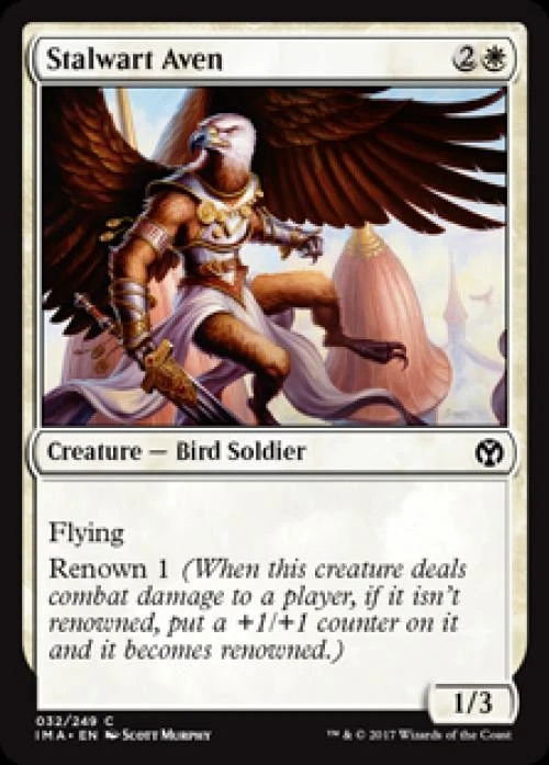 Stalwart Aven -Foil Near Mint MTG Iconic Masters - Image 1 of 1