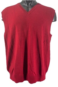 NEU MIT ETIKETT HERREN VINTAGE ROT CARLOTTI PULLOVER WESTE GRÖSSE 1X - Bild 1 von 9