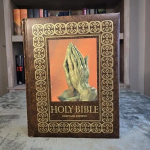 Vintage 1977 Heritage Edition Holy Bible Leather KJV Hardcover - Bild 1 von 11