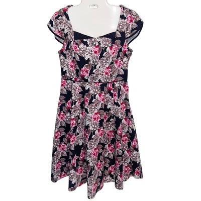 Vestido Joe Browns Mujer Talla 8 EE. UU. Floral Retro Años 50 De Colección Estilo Rockabilly Femenino Foto 1 de 4