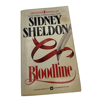 Bloodline Sidney Sheldon Warner Paperback Book May 1981 Fiction Power Romance Foto 1 de 4