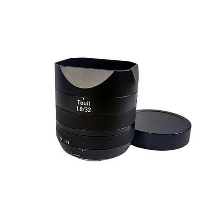 OLOEY Bayonet Metal Square Lens Hood W/T Cap Fit for Carl Zeiss Touit Planar 32mm f1.8