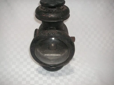 ANTIQUE FORD MODEL T KEROSENE LAMP TAIL LIGHT, PATENT 1914, CLEAR AND RED LENS Foto 1 de 4