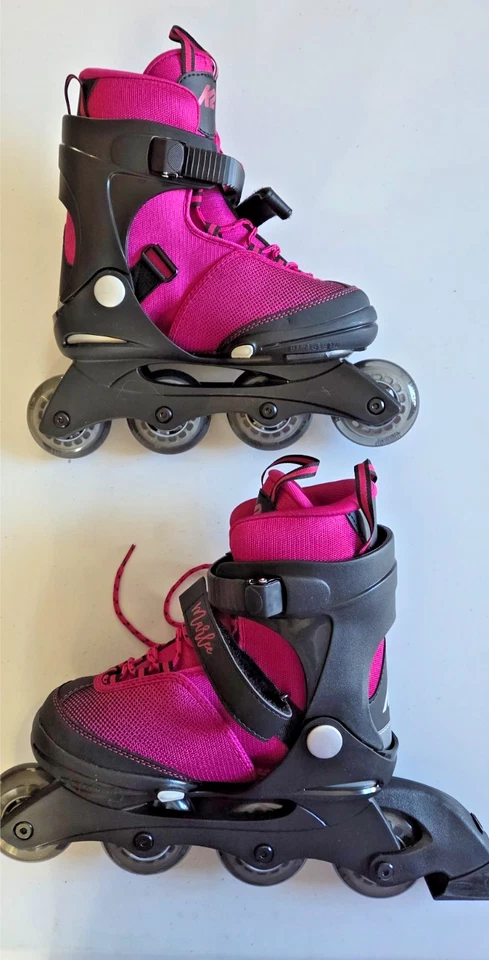 LINDOS PATINES MAGENTA K2 MARLEE TALLA JUVENIL 4-8 PERFECTOS CON BOLSA Y MANUAL Foto 1 de 4