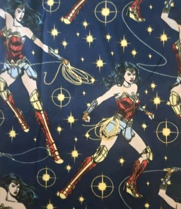 Wonder Woman Fleece Fabric 2 Yards - Picture 1 of 1