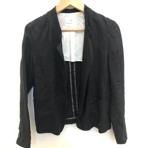 Pomandere Damen Blazer schwarz Langarm Gr. 40 Italy Taillengürtel fehlt - Bild 1 von 12