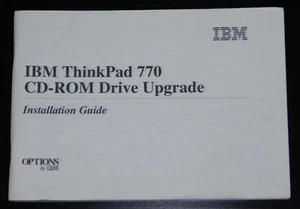 Anleitung Installation Guide IBM ThinkPad 770 CD-ROM Drive Upgrade Multilaguage - Bild 1 von 1