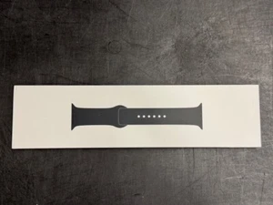 NEW OEM Genuine Apple Watch Sport Band 45mm Midnight Black M/L Medium/Large - Zdjęcie 1 z 2