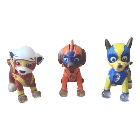 Paw Patrol Mighty Pups Light Up Toy Figure Lot Of 3 Marshall Zuma Chase Untested Cover
