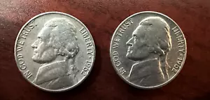1962 P and D Jefferson Nickels - Picture 1 of 2