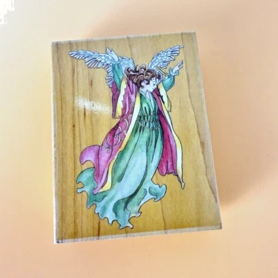 Ángel Glorioso~Religión~Triunfo~Sello de Goma~3.5"X 4.5"~Suceden sellos 80064 Foto 1 de 4