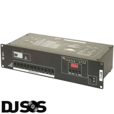 QTX 12 Channel DMX Relay Pack With 12 IEC Power Outputs - Digital LED display - Image 1 of 4