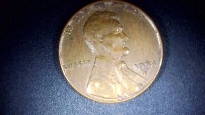 1958  D wheat penny, errors on Face & trust - Image 1 of 2