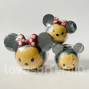 LOT OF 3 DISNEY TSUM TSUM Mickey Minnie Mouse Mini Vinyl Figures - Picture 1 of 5