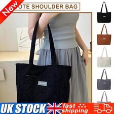 Women Corduroy Tote Bags Simple Cord Tote Bag Handbags for School Work Shopping