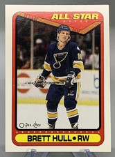 1990-91 O-Pee-Chee All Star Brett Hull #195 St. Louis Blues