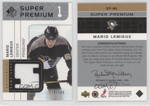 2002-03 SP Authentic Super Premium Jerseys /599 Mario Lemieux #SP-ML HOF