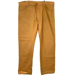 Levis 501XX Levi Strauss Mustard Yellow Denim Jeans Size 38x30 - Picture 1 of 4