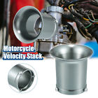50Mm Motorcycle Velocity Stack Carb Carburetor Air Filter Funnel Titanium Tone
