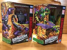 Lot (2) Waspinator & Scorponok WFC kingdom transformers beast wars NEW-IN HAND