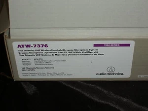 Wireless Microphone Receiver kit no mics included NIB Audio Technica ATW-7376 - Picture 1 of 8