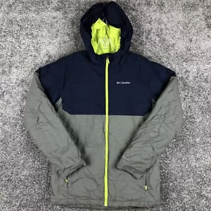 Columbia Jacket Boys Size XL Gray Hooded Winter Omni Heat Youth Full Zip - Picture 1 of 12