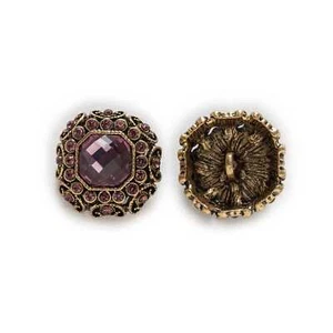 5pcs Metal Rhinestones Button Clothing Sewing Decor Accessories Coat Jacket DIY - Picture 1 of 7