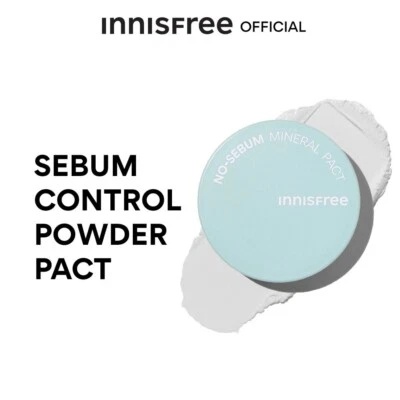 Innisfree No-Sebum Mineral Pact Natural ingredients from Jeju and mint 8.5 g. - Image 1 of 4