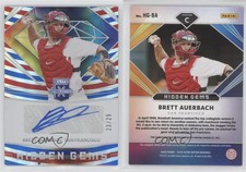 2020 Elite Extra Edition Hidden Gems Red White & Blue /25 Brett Auerbach Auto