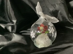 Christmas ornament in spun glass flower  - Picture 1 of 12