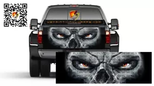 Skull Reaper Grim Tailgate Wrap Vinyl Graphic Decal Sticker Trucks Campers - Picture 1 of 4