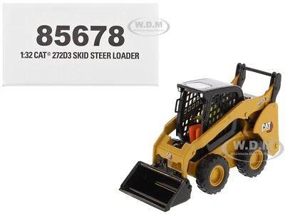CAT CATERPILLAR 272D3 SKID STEER LOADER WITH OPERATOR 1/32 DIECAST MASTERS 85678 - Image 1 of 4