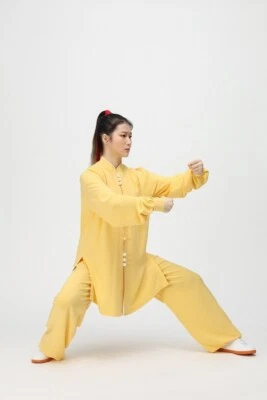 Tai Chi Clothes Wushu Clothing Kung Fu Dress Martial Art Uniform Spring Summer - Image 1 of 4