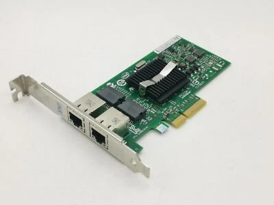 Intel 82571 Pro/1000 Dual PORT GIGABIT ETHERNET PCIe NIC Card EXPI9402PT NC360T - Image 1 of 4
