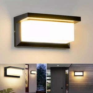18W LED Außenleuchte mit Bewegungsmelder Wandleuchte Anthrazit Sensor Außenlampe - Bild 1 von 15