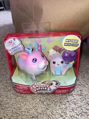 Chubby Puppies & Friends - PINK MY DEER Puppy - Red Package ULTRA RARE - Image 1 of 3