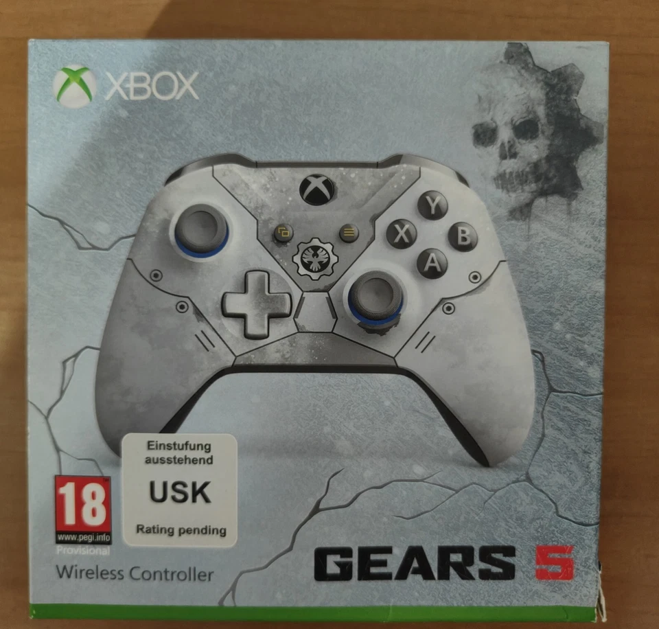 MICROSOFT XBOX ONE PAD ( GEARS OF WAR 5 ) WIRELESS CONTROLLER -  ICE WRITE-  NEW - Immagine 1 di 4