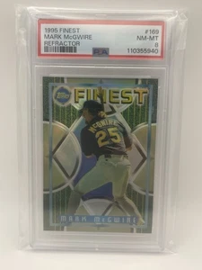 1995 Finest #169 Mark McGwire Refractor PSA 8 NM-MT Athletic’s Cardinals - Picture 1 of 3