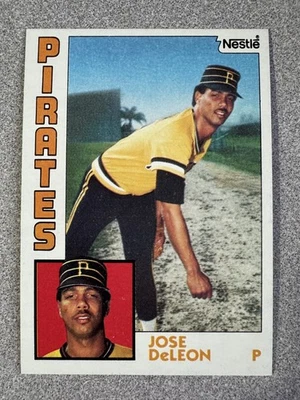 1984 Topps Nestle Jose DeLeon Rookie Card #581 Pittsburgh Pirates - Image 1 of 2