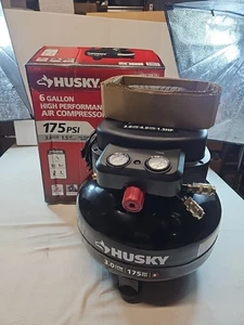 Husky 6 Gal. 175 PSI Elektrischer ölfreier Pfannkuchen Luftkompressor - Bild 1 von 7