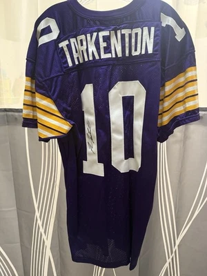 Fran Tarkenton Signed autograph Minnesota Vikings jersey with COA - Image 1 of 4