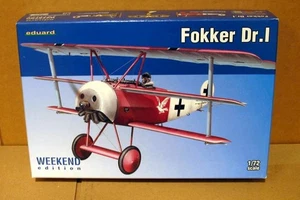 Eduard 1:72 Fokker Dr.I WWI German Triplane Fighter 7438 Weekend Edition Neu - Bild 1 von 17