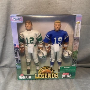 Figurine sportive Joe Namath Johnny Unitas Kenner Starting Lineup NFL 12" 1998 - Foto 1 di 7