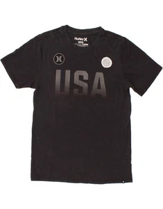 HARLEY Mens Graphic T-Shirt Top Medium Black Cotton AW10 - Picture 1 of 3