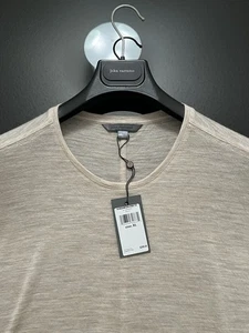 Camisa de lujo para hombre John Varvatos Collection - lana virgen - trigo - $268 nueva con etiquetas - Imagen 1 de 15