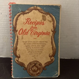 Recipes from Old Virginia Federation of Home Demonstration Clubs 4th Print 1952 - Picture 1 of 7