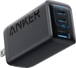 Anker - PowerPort III 65W 3-Port Wall Charger - Black - Picture 1 of 5