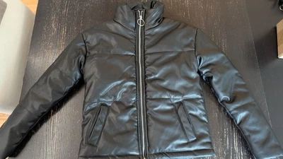 Chaqueta Forever Flower de cuero sintético con cremallera para niñas M (8-10) nueva con etiquetas Foto 1 de 4