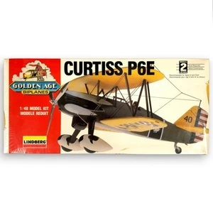Lindberg Curtiss P6E 1993 Edad de Oro Biplanos Escala 1:48 Kit #72542 ☆Nuevo Sellado  - Imagen 1 de 10