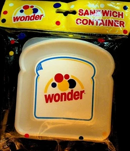 Contenedor de sándwich Wonder Bread nuevo en stock 2006 sin abrir - Imagen 1 de 2